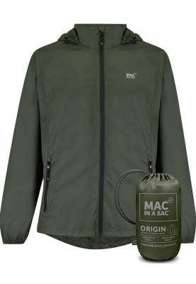 Khaki regenjas van Mac in a Sac 