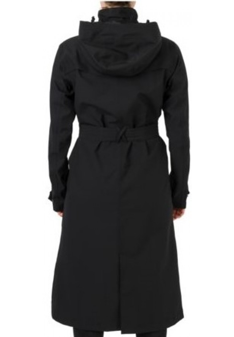 ~ kant Soms soms zonne Zwarte Urban outdoor lange damesregenjas / trenchcoat van Agu | Regenjassen  | Dames Regenkleding