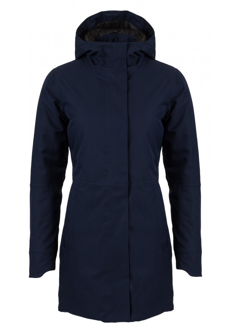 Donkerblauwe dames winterjas Urban outdoor Clean Jacket van Donkerblauwe dames winterjas Urban outdoor Clean Jacket van