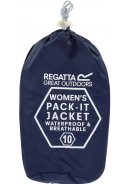 Donkerblauwe damesregenjas Pack It III van Regatta 2