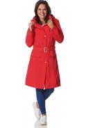 Rode dames regenjas (Long Coat) Rosa van Happy Rainy Days 2