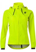 Neon geel compact dames regenjas Commuter jacket Hi-vis van Agu 1