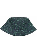 Donkerblauw met groen bloemetje Bucket Hat van Danefae 2