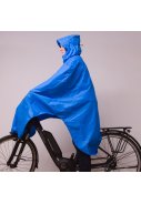 Lowland fietsponcho blauw