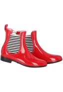 Rode Chelsea enkel regenlaarzen van XQ Footwear