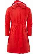 Rode gewatteerde damesregenjas W Trenchcoat van Rains 1