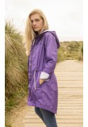 Violet dames regenjas / parka Emily van Lighthouse 4