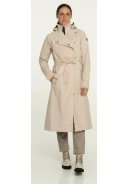 AGU damesregenjas Beige - Trenchcoat 11