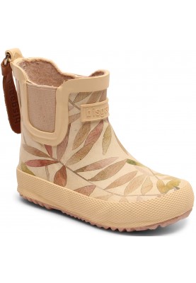 Bisgaard kinderregenlaarzen Beige - Beige Leaves