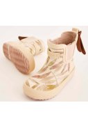 Bisgaard kinderregenlaarzen Beige - Beige Leaves 4