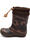 Bisgaard kinderregenlaarzen Bruin/Groen - Army 3