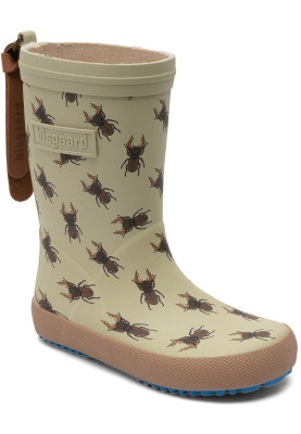 Bisgaard kinderregenlaarzen Groen - Brown Beetles