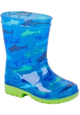 Blauwe regenlaarsjes met haai
