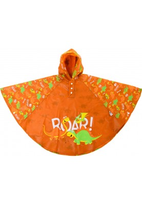 Bugzz kinderregenponcho Oranje - Dino