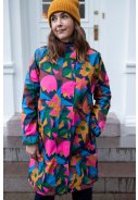 Danefæ damesregenjas Blauw/Geel/Groen/Roze - Danedith 5