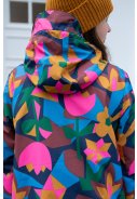 Danefæ damesregenjas Blauw/Geel/Groen/Roze - Danedith 6