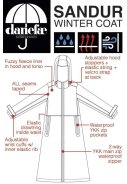 Danefæ damesregenjas Zwart - Danesandur 3