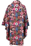 Danefæ damesregenponcho Blauw - Danebodil 3