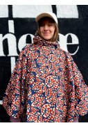 Danefæ damesregenponcho Blauw - Danepackit 6