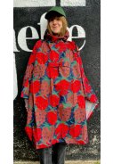 Danefæ damesregenponcho Rood - Danepackit 5