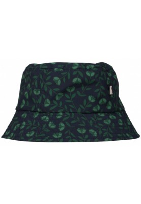 Donkerblauw met groen bloemetje Bucket Hat van Danefae