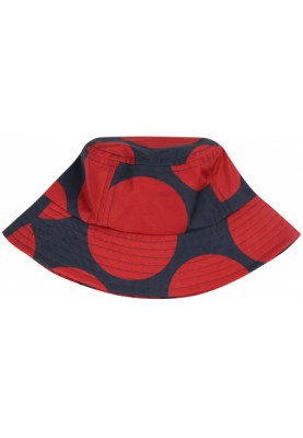 Donkerblauw met rode stip Bucket Hat van Danefae