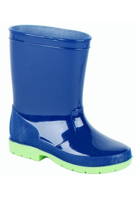 Donkerblauwe PVC Kinderregenlaars Luca