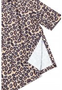 Dripp Rainwear damesregenponcho Beige/Bruin - Leopard Kiss 4