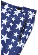 Dripp Rainwear regenbroek Blauw - Stars and Stripes 3
