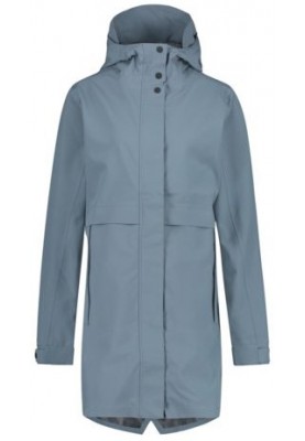 Dusty Blue Urban outdoor damesregenjas / parka jacket van Agu