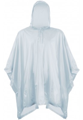 Eenvoudige zilveren kinder regenponcho