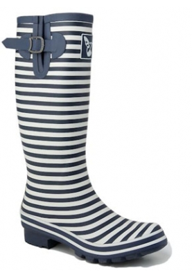 Evercreatures damesregenlaarzen Blauw/Wit - Bristol