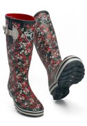 Evercreatures damesregenlaarzen Blauw/Wit - Memories 3