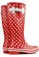 Evercreatures damesregenlaarzen Rood - Ditsy Dots 5