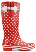 Evercreatures damesregenlaarzen Rood - Ditsy Dots 5