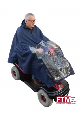 Free To Move regenponcho Blauw - Venster