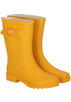 Geel (Ochre) damesregenlaars Rubber Rain Boots van XQ 