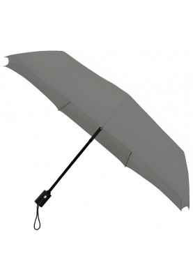 Grijze opvouwbare automatische openen en sluiten paraplu 