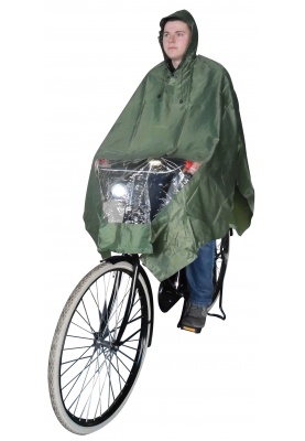 Hooodie regenponcho Groen