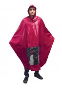 Hooodie regenponcho Rood 3