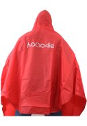 Hooodie regenponcho Rood 4