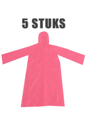Huismerk kinderwegwerp poncho Roze
