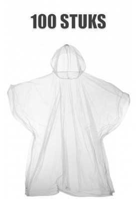 Huismerk kinderwegwerp poncho Transparant