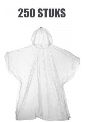 Huismerk kinderwegwerp poncho Transparant