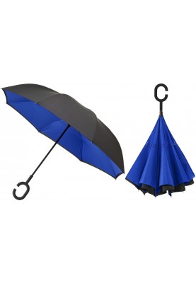 Huismerk paraplu Blauw/Zwart