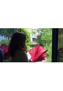 Huismerk paraplu Roze/Zwart 5