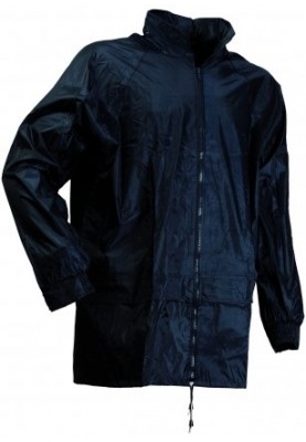 Huismerk regenjas Blauw