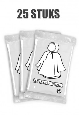 Huismerk wegwerp poncho