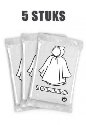 Huismerk wegwerp poncho