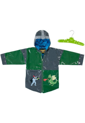 Kidorable kinderregenjas Grijs/Groen - Dragon Knight